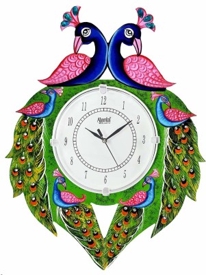 OREVA Analog 38.1 cm X 38.1 cm Wall Clock(Multicolor, With Glass, Standard)