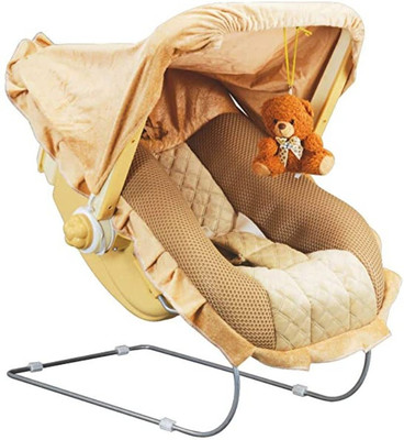 Gudda Gudia Premium 12 in 1 Musical Carry Cot/Bouncer with Mosquito Net and Storage Box-MDAE IN INDIA Bouncer(Brown)