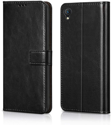 Nuvak Flip Cover for Vivo Y91i, Vivo Y90, Vivo Y1s(Black, Magnetic Case, Pack of: 1)