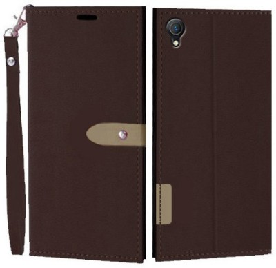 Wynhard Flip Cover for Vivo Y91i, Vivo Y90, Vivo Y1s(Brown, Grip Case, Pack of: 1)