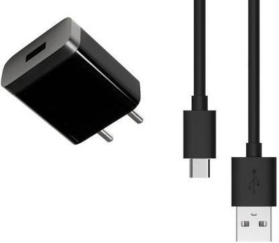 Wrapo Wall Charger Accessory Combo for All Smart Phone(Black)