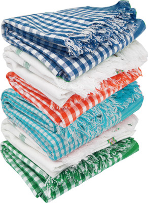 Ur Little Shop Cotton 800 GSM Bath Towel Set(Pack of 6)