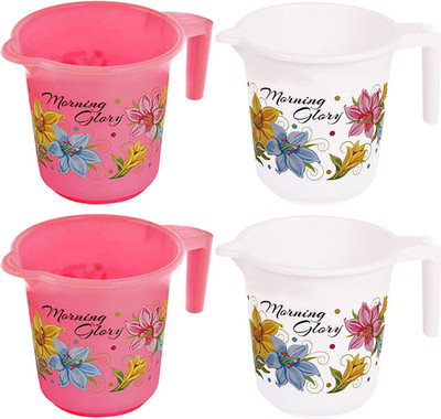 KUBER INDUSTRIES Plastic Bath Mug(Multicolor 0.5)