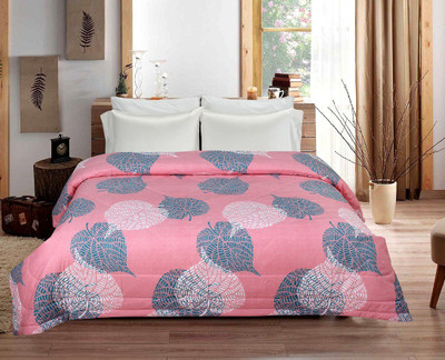 BSB Trendz Abstract Single Comforter for  Heavy Winter(Microfiber, Pink)