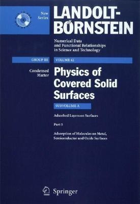 Adsorption of Molecules on Metal, Semiconductor and Oxide Surfaces(English, Mixed media product, unknown)