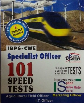 IBPS-CWE Specialist Officer 101 Speed Tests 1 Edition(English, Paperback, unknown)