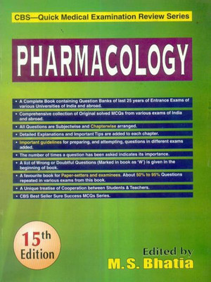 CBS Quick Medical Examination Review Series Pharmacology(English, Paperback, Bhatia M. S.)