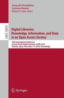 Digital Libraries: Knowledge, Information, and Data in an Open Access Society(English, Paperback, unknown)
