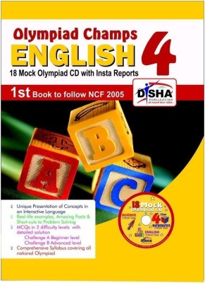 Olympiad Champs English Class 4 with 18 Mock Olympiad Tests CD  - 18 Mock Olympiad CD with Insta Reports(English, Book, unknown)