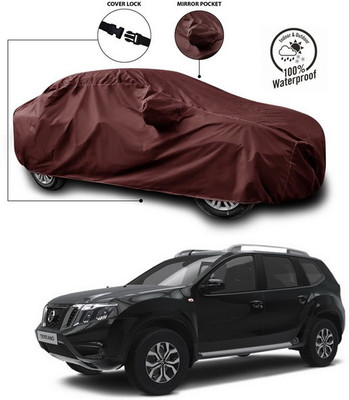 ANTHUB Car Cover For Nissan Terrano (With Mirror Pockets)(Maroon)