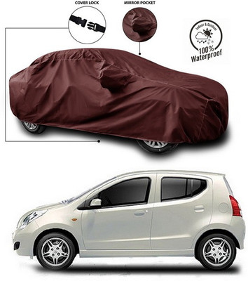 ANTHUB Car Cover For Maruti Suzuki A-Star (With Mirror Pockets)(Maroon)