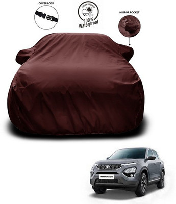 ANTHUB Car Cover For Tata Harrier (With Mirror Pockets)(Maroon)