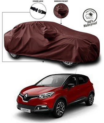 ANTHUB Car Cover For Renault Captur (With Mirror Pockets)(Maroon)