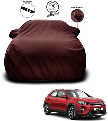 ANTHUB Car Cover For Kia QYI (With Mirror Pockets)(Maroon)