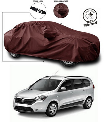 ANTHUB Car Cover For Renault Lodgy (With Mirror Pockets)(Maroon)