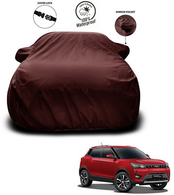 ANTHUB Car Cover For Mahindra XUV 300 (With Mirror Pockets)(Maroon)