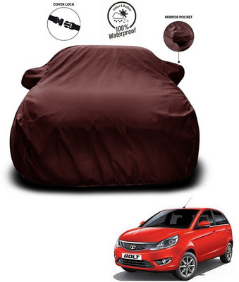 ANTHUB Car Cover For Tata Bolt (With Mirror Pockets)(Maroon)