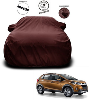 ANTHUB Car Cover For Honda WR-V (With Mirror Pockets)(Maroon)