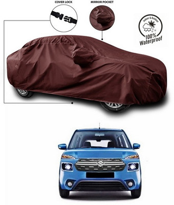 SEBONGO Car Cover For Maruti Suzuki XL5 (With Mirror Pockets)(Maroon)