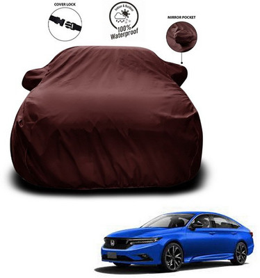 ANTHUB Car Cover For Honda Civic (With Mirror Pockets)(Maroon)