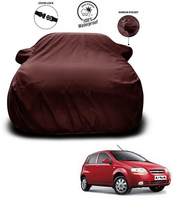 ANTHUB Car Cover For Chevrolet UVA (With Mirror Pockets)(Maroon)
