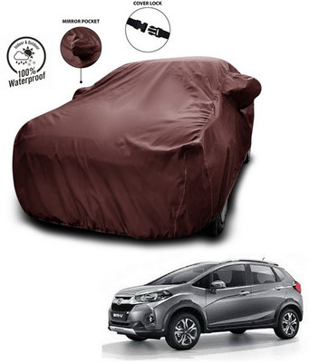 ANTHUB Car Cover For Honda WR-V (With Mirror Pockets)(Maroon)