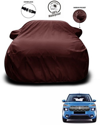SEBONGO Car Cover For Maruti Suzuki XL5 (With Mirror Pockets)(Maroon)