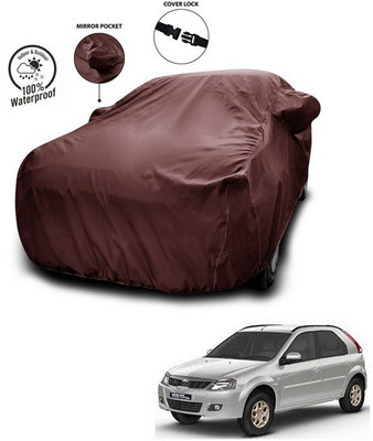 ANTHUB Car Cover For Mahindra Verito Vibe (With Mirror Pockets)(Maroon)