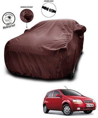 ANTHUB Car Cover For Chevrolet UVA (With Mirror Pockets)(Maroon)