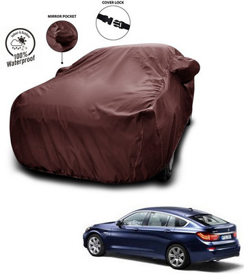 SEBONGO Car Cover For BMW 5 Series GT (With Mirror Pockets)(Maroon)