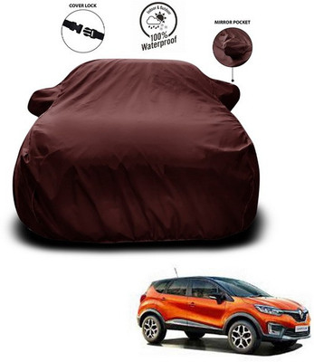 ANTHUB Car Cover For Renault Captur (With Mirror Pockets)(Maroon)