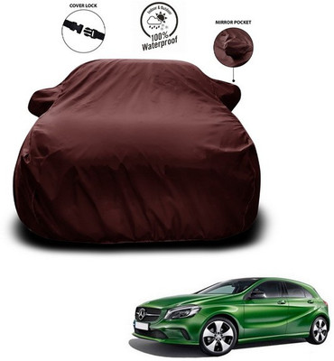 ANTHUB Car Cover For Mercedes Benz A-Class Sedan (With Mirror Pockets)(Maroon)