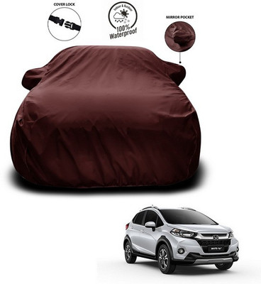 SEBONGO Car Cover For Honda WRV (With Mirror Pockets)(Maroon)