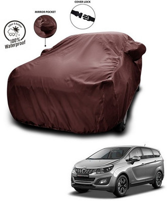 ANTHUB Car Cover For Mahindra Marazzo (With Mirror Pockets)(Maroon)