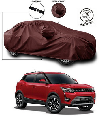 ANTHUB Car Cover For Mahindra XUV 300 (With Mirror Pockets)(Maroon)