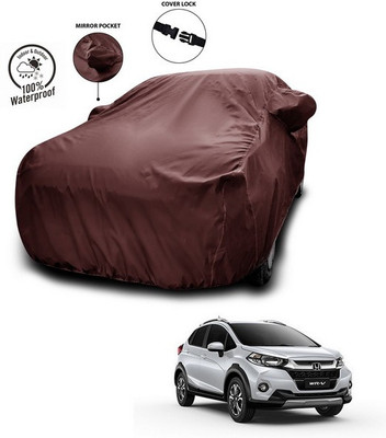 SEBONGO Car Cover For Honda WRV (With Mirror Pockets)(Maroon)