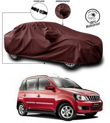 ANTHUB Car Cover For Mahindra Quanto (With Mirror Pockets)(Maroon)