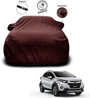 ANTHUB Car Cover For Honda WRV (With Mirror Pockets)(Maroon)