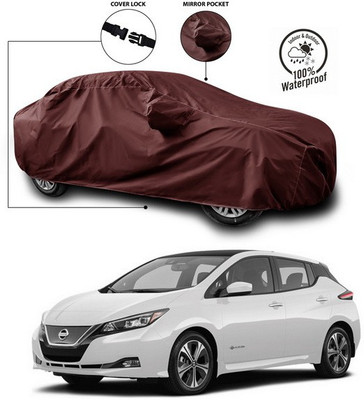 ANTHUB Car Cover For Nissan Leaf EV (With Mirror Pockets)(Maroon)