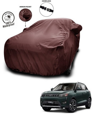 ANTHUB Car Cover For Mahindra XUV 300 (With Mirror Pockets)(Maroon)