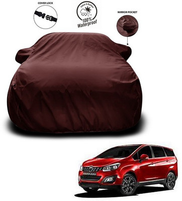 ANTHUB Car Cover For Mahindra Marazzo (With Mirror Pockets)(Maroon)