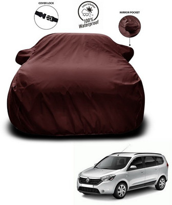 ANTHUB Car Cover For Renault Lodgy (With Mirror Pockets)(Maroon)