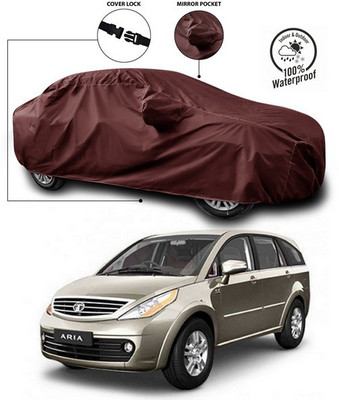 ANTHUB Car Cover For Tata Aria (With Mirror Pockets)(Maroon)