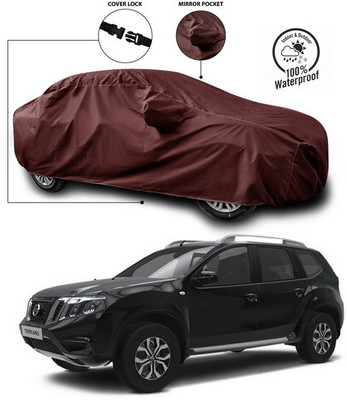 ANTHUB Car Cover For Nissan Terrano (With Mirror Pockets)(Maroon)