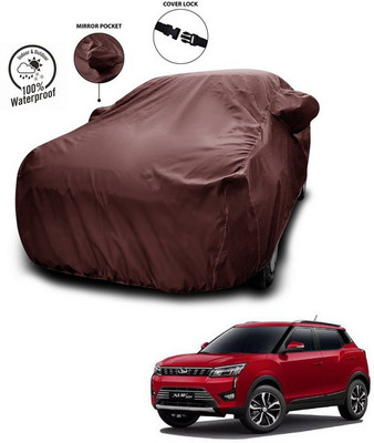 ANTHUB Car Cover For Mahindra XUV 300 (With Mirror Pockets)(Maroon)
