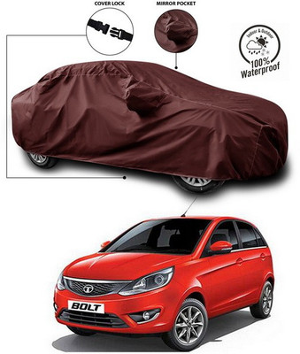 ANTHUB Car Cover For Tata Bolt (With Mirror Pockets)(Maroon)