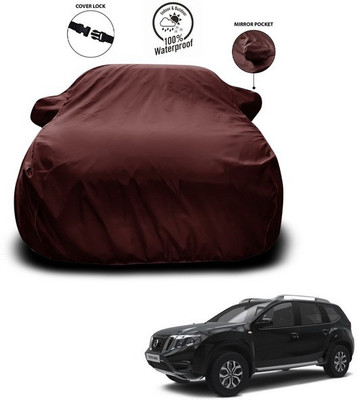 ANTHUB Car Cover For Nissan Terrano (With Mirror Pockets)(Maroon)