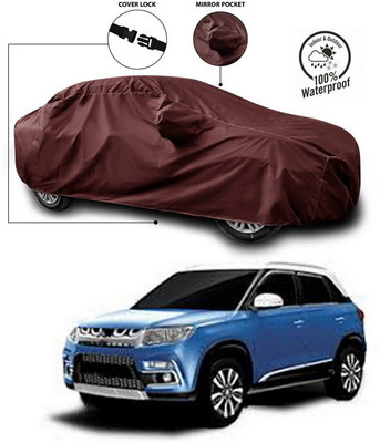 SEBONGO Car Cover For Maruti Suzuki Grand Vitara (With Mirror Pockets)(Maroon)