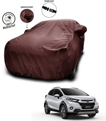 ANTHUB Car Cover For Honda WRV (With Mirror Pockets)(Maroon)