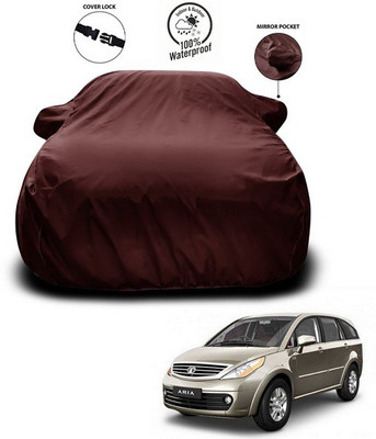 ANTHUB Car Cover For Tata Aria (With Mirror Pockets)(Maroon)